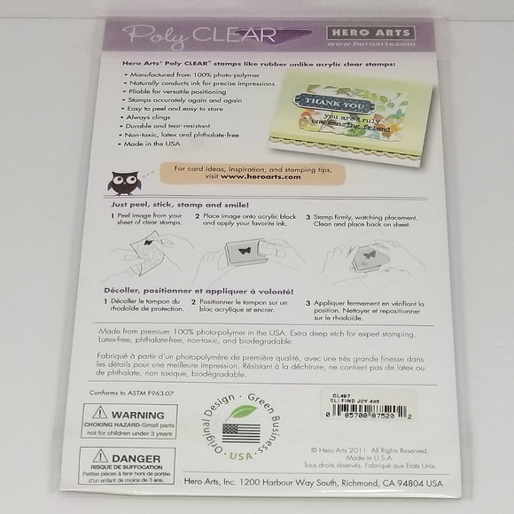 Hero Arts New and Lightly Used Clear Photopolymer Stamp Sets- Flowers~ Birthday~ - Picture 13 of 16